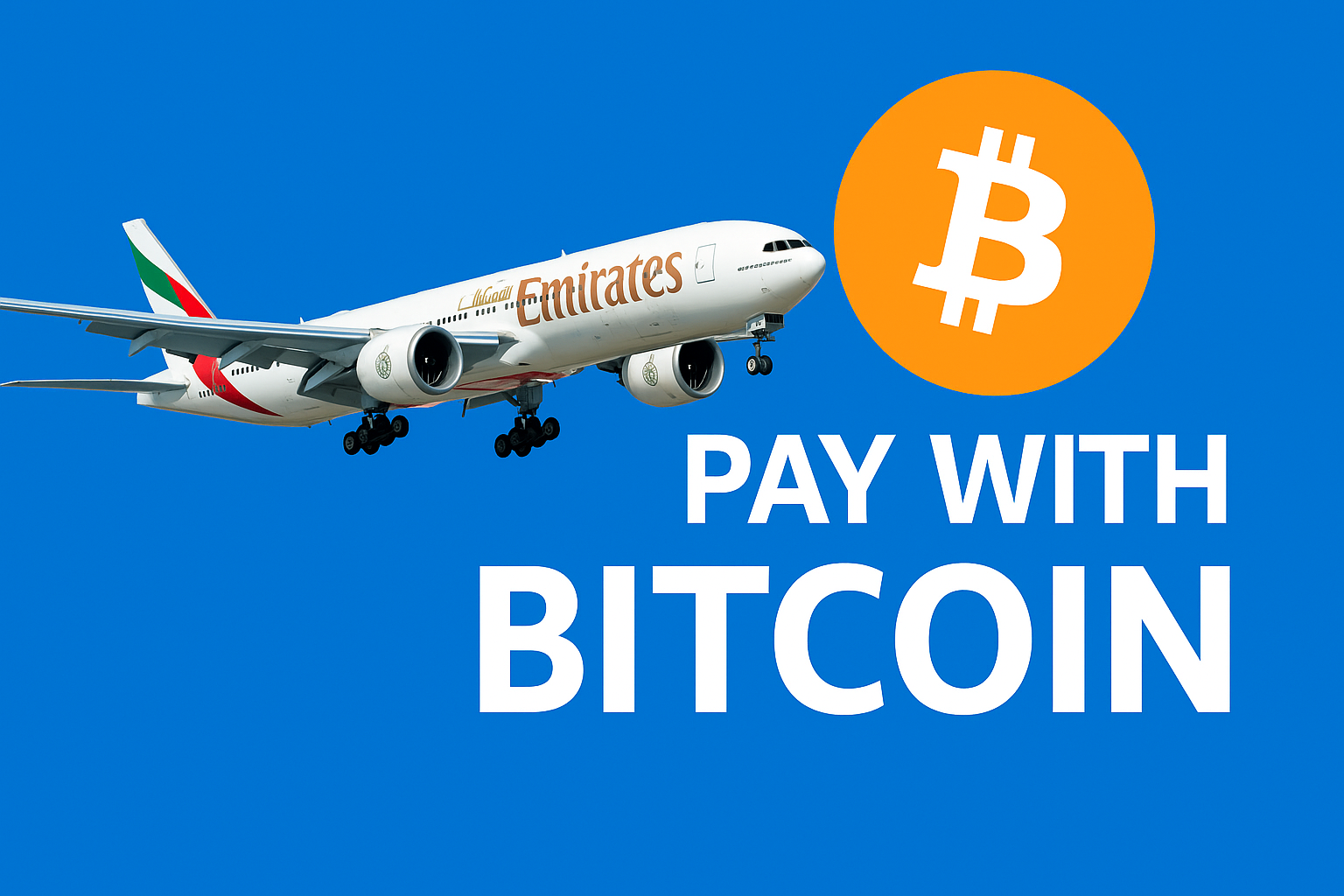 طيران الإمارات تعلن الدفع بعملة البيتكوين بداية من 2026