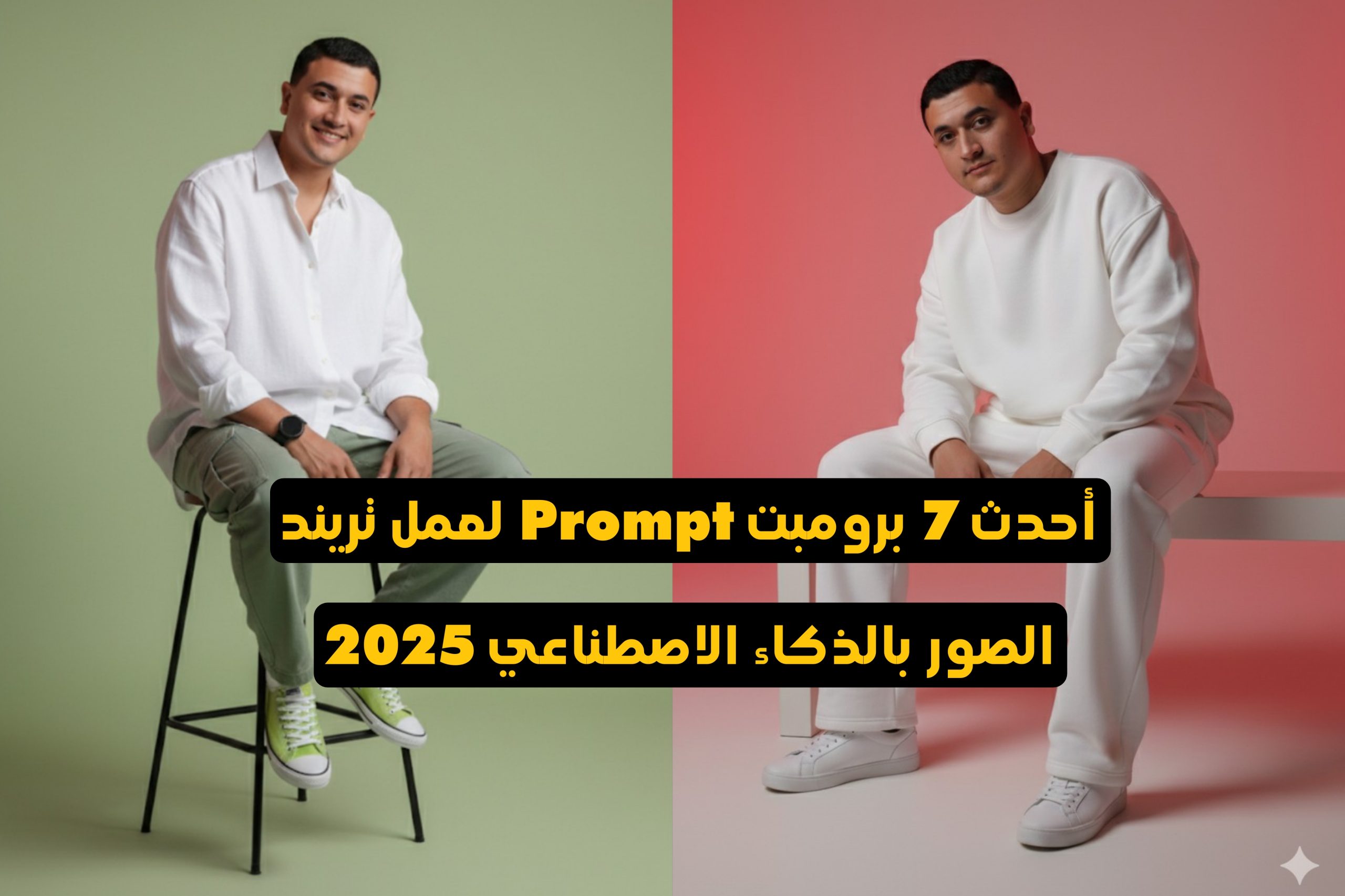أحدث 7 برومبت Prompt لعمل تريند الصور بالذكاء الاصطناعي 2025