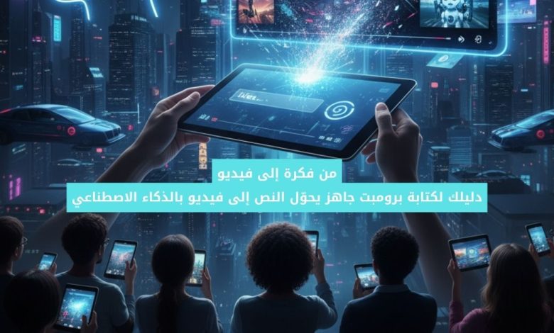من فكرة إلى فيديو دليلك لكتابة برومبت جاهز يحوّل النص إلى فيديو بالذكاء الاصطناعي