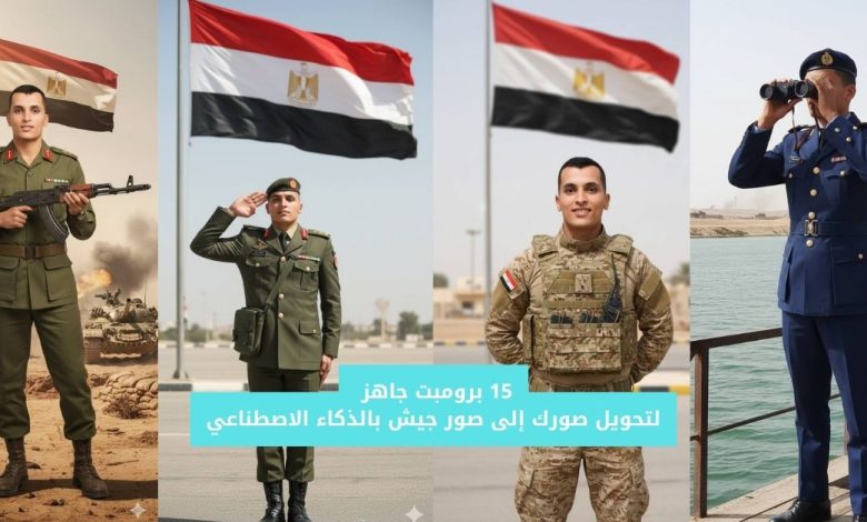 15 برومبت جاهز لتحويل صورك إلى صور جيش بالذكاء الاصطناعي