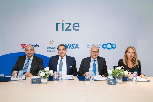 "eNovate" تطلق منتج "Rize" بالتعاون مع Visa والبنك العربي.. تجربة مصرفية رقمية متكاملة لطلاب الجامعات المصرية