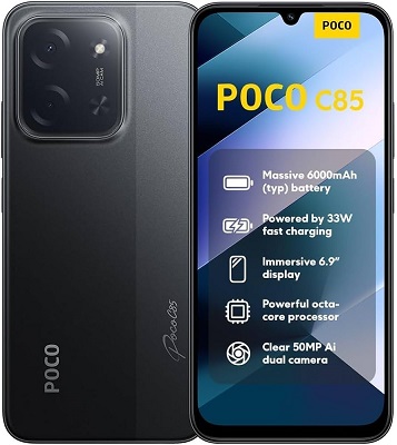Poco تقترب من إطلاق Poco C85 5G: مواصفات قوية وسعر متوقع منخفض