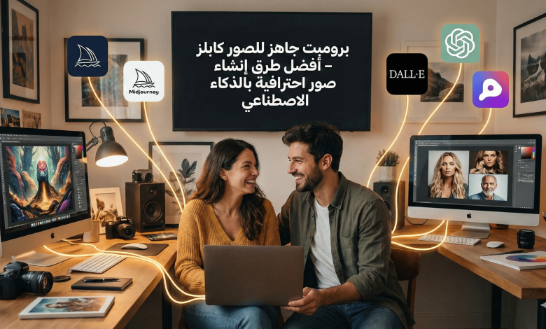 برومبت جاهز للصور كابلز – أفضل طرق إنشاء صور رومنسية بالذكاء الاصطناعي