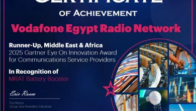 ڤودافون مصر تحصد جائزة عالمية بابتكار حل ذكاء اصطناعي لتعزيز مرونة الشبكات