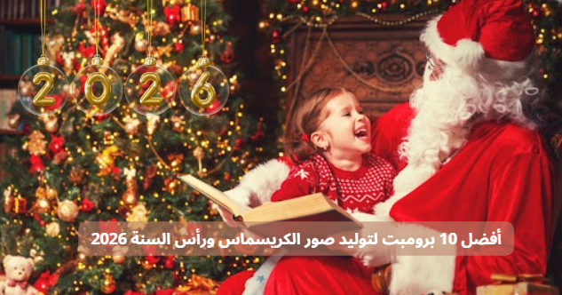 أفضل 10 برومبت لتوليد صور الكريسماس ورأس السنة 2026