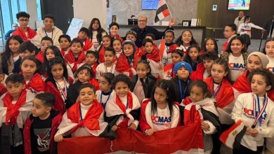 ٨٩ طفلاً مصريًا يرفعون علم مصر في "أولمبياد" الحساب الذهني العالمي بجورجيا