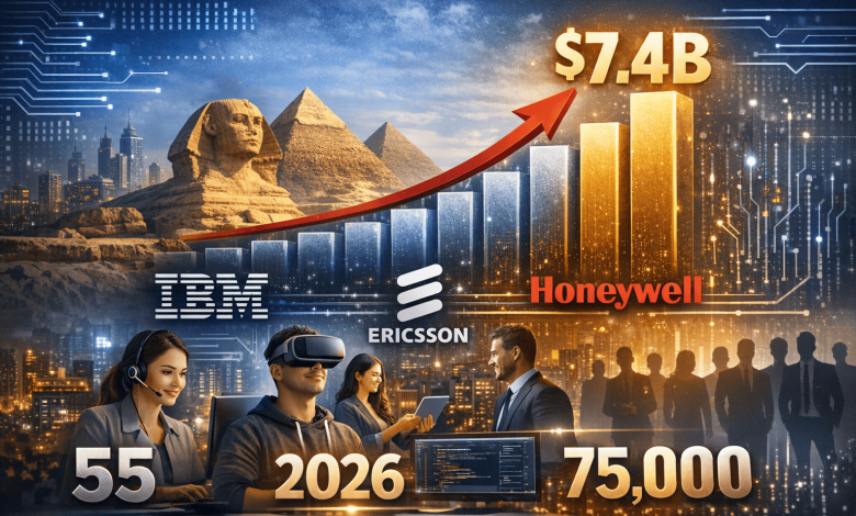 55 شركة عالمية تختار مصر مركزاً للخدمات الرقمية 2026