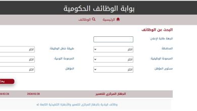 رابط بوابة الوظائف الحكومية استعلام بالرقم القومي