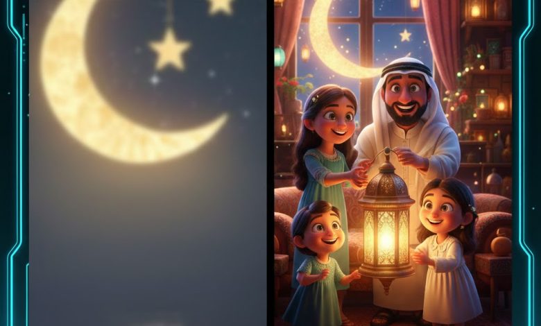 تصميم تهنئة رمضان 2026