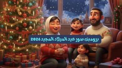 برومبت صور عيد الميلاد المجيد 2026