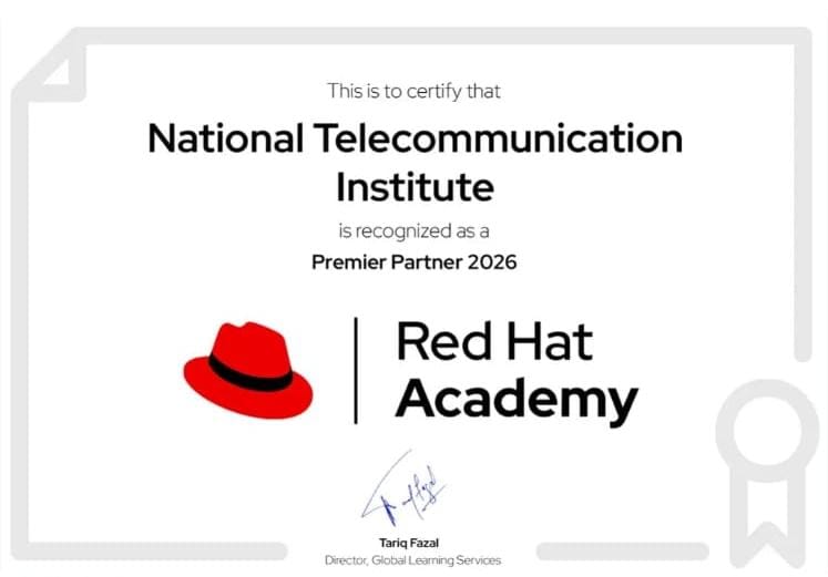المعهد القومي للاتصالات NTI شريك "Premier" لأكاديمية Red Hat لعام 2026
