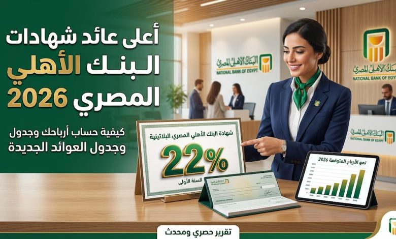 شهادات البنك الأهلي المصري 2026: أعلى فائدة وجدول العوائد الجديدة