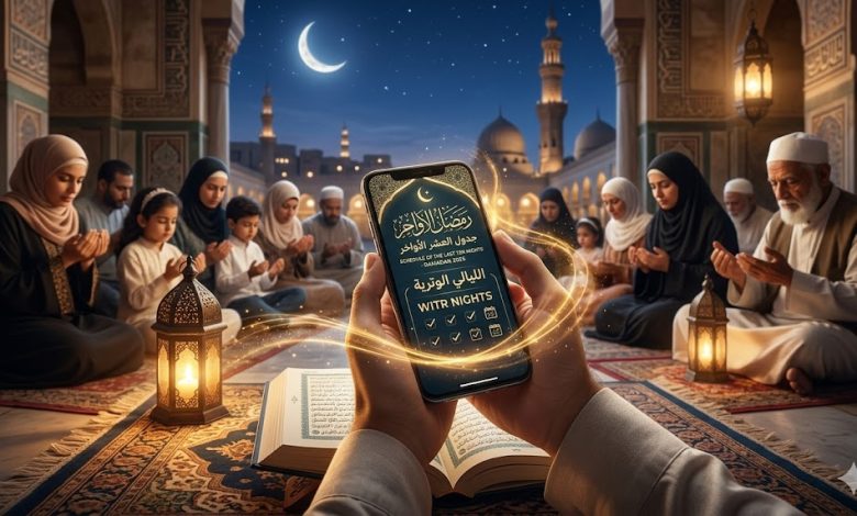 جدول الليالي الوترية المتبقية رمضان 2026 وموعد ليلة 27 (تحديث)