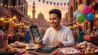 برومبت تصميم صور تهنئة عيد الفطر 2026