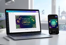 أفضل مواقع وتطبيقات تصميم كروت تهنئة عيد الفطر 2026 بالذكاء الاصطناعي - وطن رقمي
