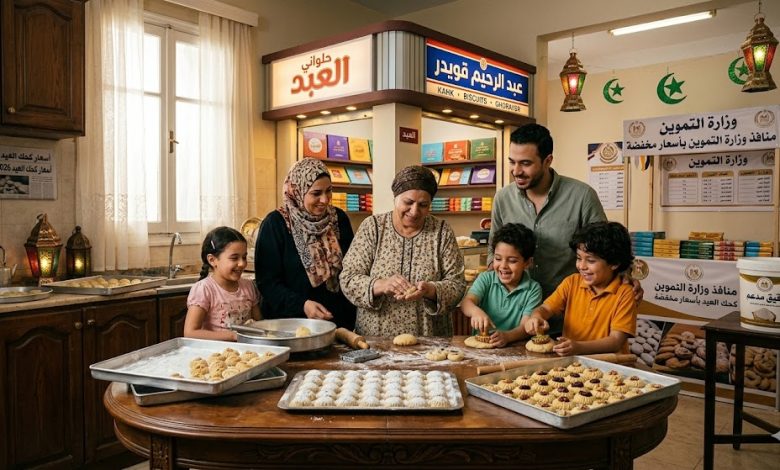 أسعار كحك العيد 2026: دليل العبد وقويدر ومنافذ التموين