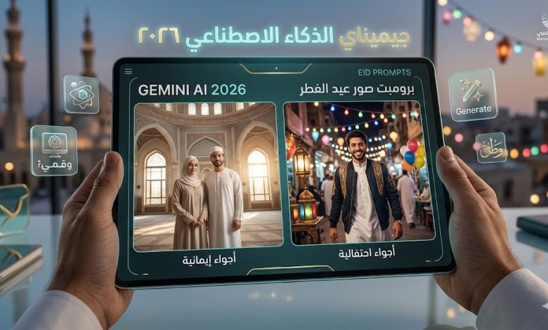 أفضل برومبت صور Gemini لعيد الفطر 2026 بأجواء إيمانية واحتفالية