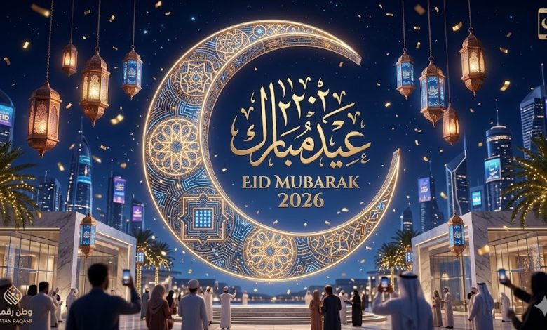 تحميل أجمل صور تهنئة عيد الفطر 2026 بجودة 4K فائقة الوضوح - وطن رقمي