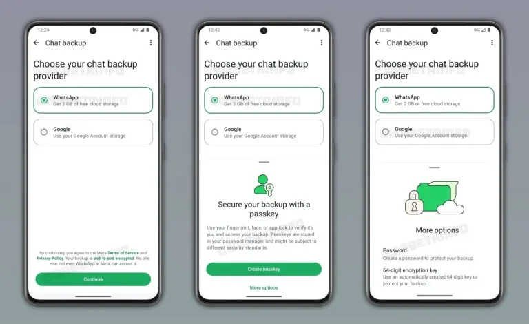 واتساب يطور ميزة نسخ احتياطي مشفر على سحابة خاصة مع خيارات أمان ومساحة تخزين مجانية