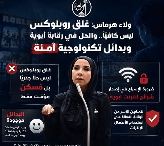 ولاء هرماس تكشف الخطة البديلة لحماية الأطفال من مخاطر الإنترنت