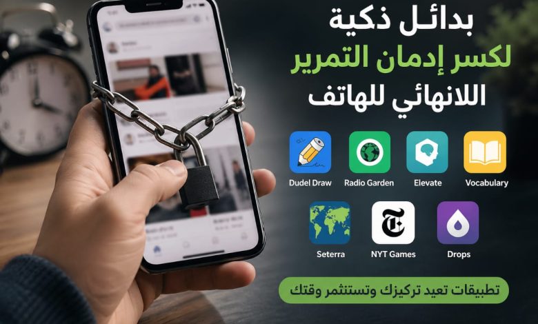 بدائل ذكية لكسر إدمان التمرير اللانهائي للهاتف.. تطبيقات تعيد التركيز وتستثمر الوقت