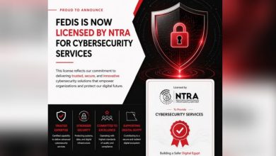 شركة فيكسد مصر "FEDIS" تحصل على الترخيص الرسمي لخدمات الأمن السيبراني من الجهاز القومي لتنظيم الاتصالات