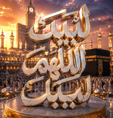 أفضل برومبت لصناعة تصميم لبيك اللهم لبيك بجودة احترافية مبهرة جرّبه الآن