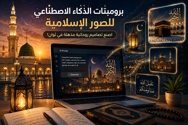 أقوى برومبتات الذكاء الاصطناعي للصور الإسلامية لعام 2026 جاهزة للاستخدام