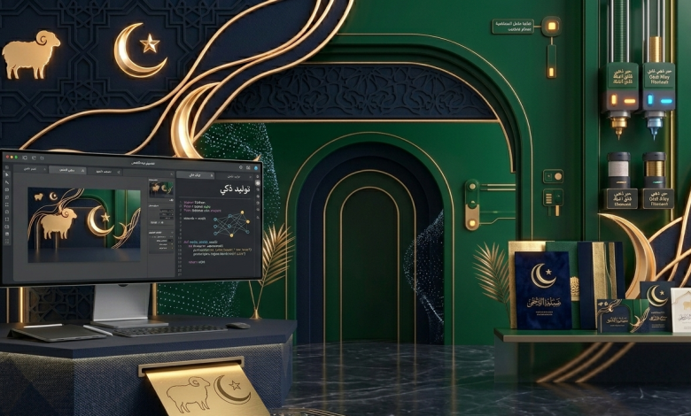 المساعد الرقمي في العيد.. طريقة تصميم تهنئة عيد الأضحى بواسطة النماذج التوليدية بشكل احترافي