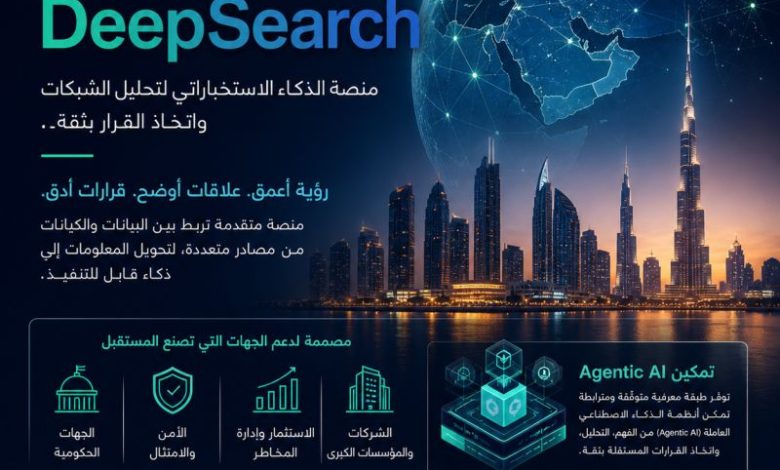 إطلاق النسخة العربية من DeepSearch… خطوة جديدة في بناء بنية الذكاء الاصطناعي التفاعلي