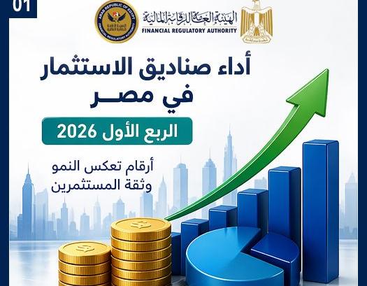 الرقابة المالية تصدر أول تقرير لأداء صناديق الاستثمار في 2026.. صافي الأصول يقفز إلى 410.6 مليار جنيه
