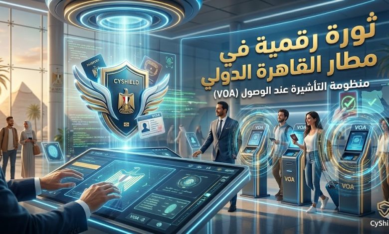 بأيدٍ مصرية ومعايير عالمية.. "ساي شيلد" تحدث ثورة رقمية في مطار القاهرة الدولي بمنظومة التأشيرة عند الوصول (VOA)