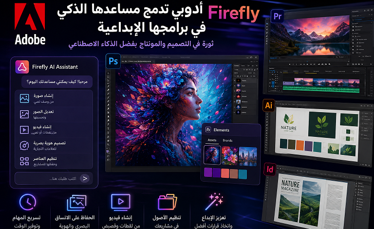 أدوبي تراهن على الذكاء الاصطناعي.. تحديثات ضخمة لـ Photoshop وPremiere