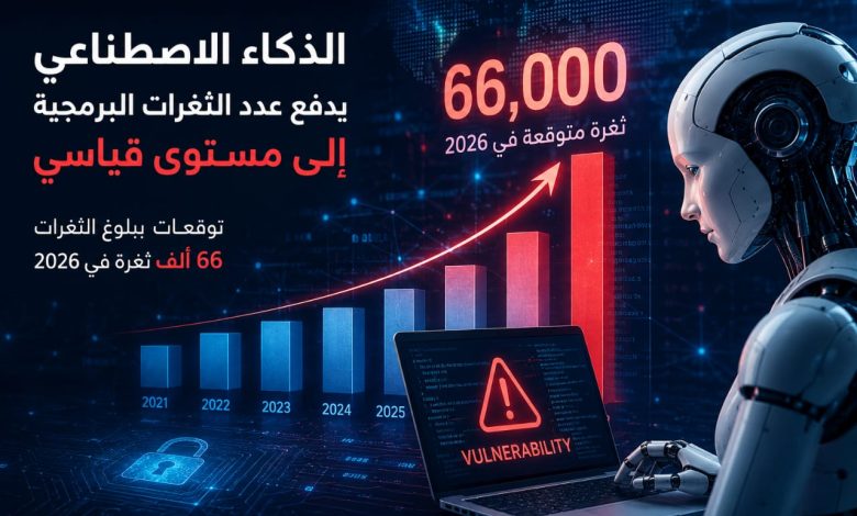 الذكاء الاصطناعي يفتح الباب لرقم قياسي من الثغرات الأمنية في 2026.. وتحذيرات من انفجار رقمي غير مسبوق