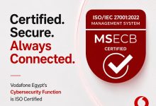 Vodafone Egypt Strengthens Cyber Security Resilience with Company-Wide ISO/IEC 27001 Certification