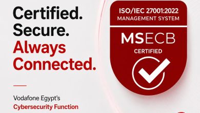 Vodafone Egypt Strengthens Cyber Security Resilience with Company-Wide ISO/IEC 27001 Certification