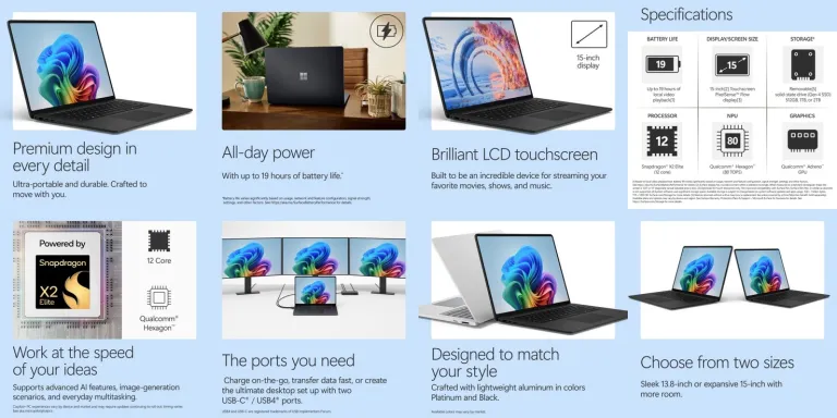 مايكروسوفت تستعد لإطلاق Surface Laptop 8 بشاشات OLED لأول مرة