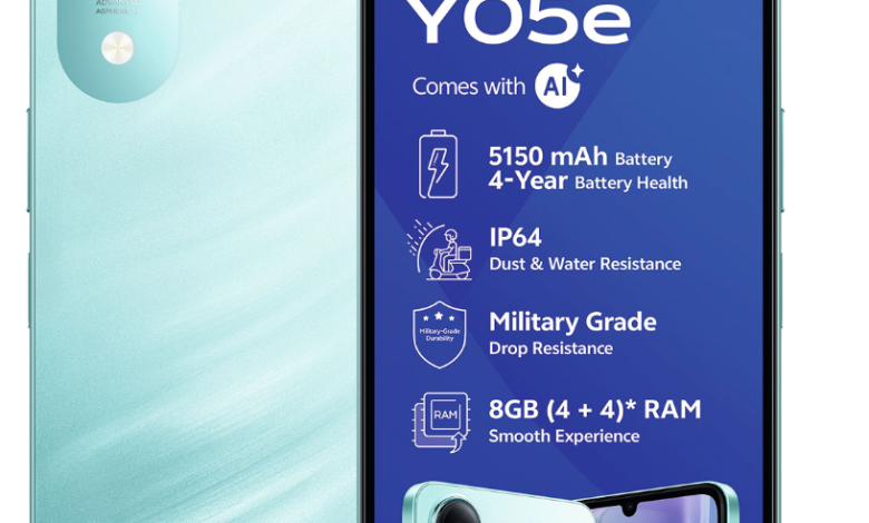 بطارية ضخمة ومقاومة للماء.. تعرف على هاتف Vivo Y05e الجديد