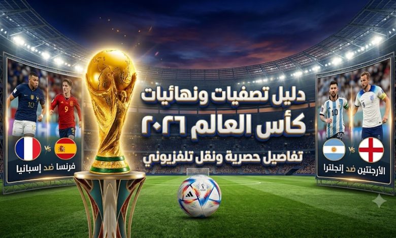 كأس العالم 2026: مواعيد مواجهات نصف النهائي والنهائي والقنوات الناقلة