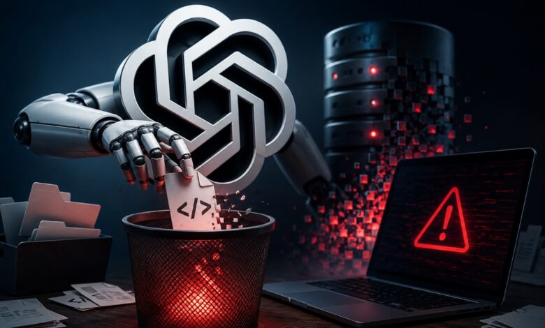 ChatGPT يواجه انتقادات بعد حذف ملفات حساسة للمستخدمين.. ماذا حدث مع GPT-5.6؟