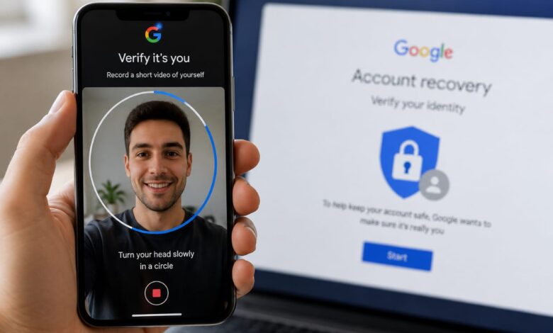 جوجل تعتمد فيديو السيلفي لاستعادة الحسابات المقفلة.. ميزة جديدة لمواجهة سرقة الحسابات