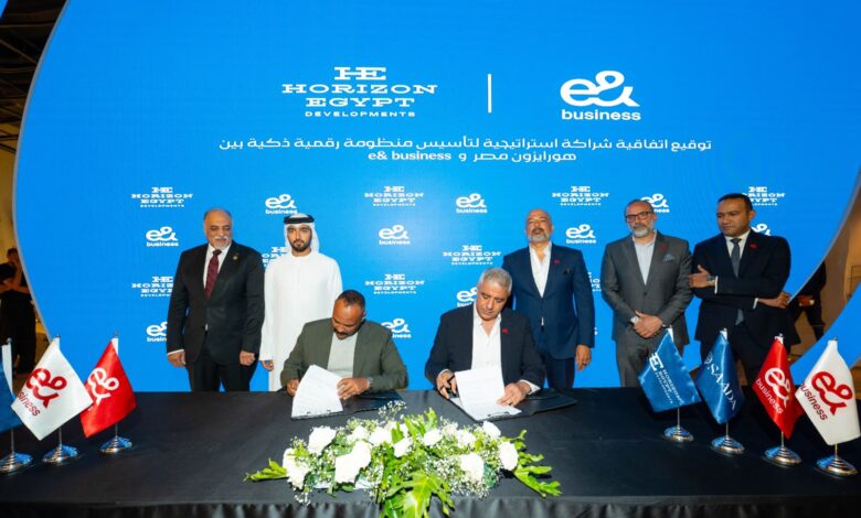 e& Business تقود التحول الرقمي في مشروع سعادة القاهرة الجديدة بشراكة استراتيجية مع هورايزون مصر