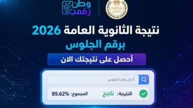رابط نتيجة الثانوية العامة 2026 برقم الجلوس.. سجل الآن واستعلم فور اعتماد النتيجة رسميًا