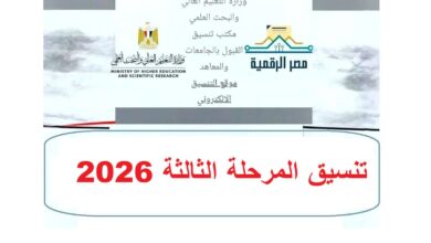 «ظهرت رسميًا».. نتيجة تنسيق المرحلة الثانية 2026 ورابط الاستعلام وموعد تقليل الاغتراب