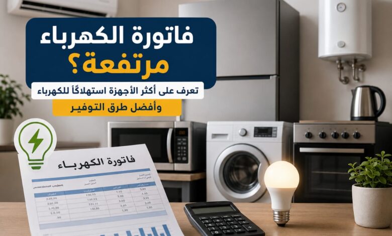 بعد زيادة الكهرباء بنسبة 12%.. تعرف على الأجهزة الأكثر استهلاكًا للكهرباء وأفضل طرق التوفير