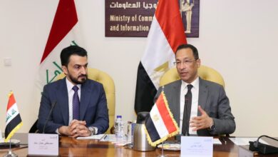 وزير الاتصالات رأفت هندي يبحث مع نظيره العراقي تعزيز التعاون في التحول الرقمي والذكاء الاصطناعي ومراكز البيانات