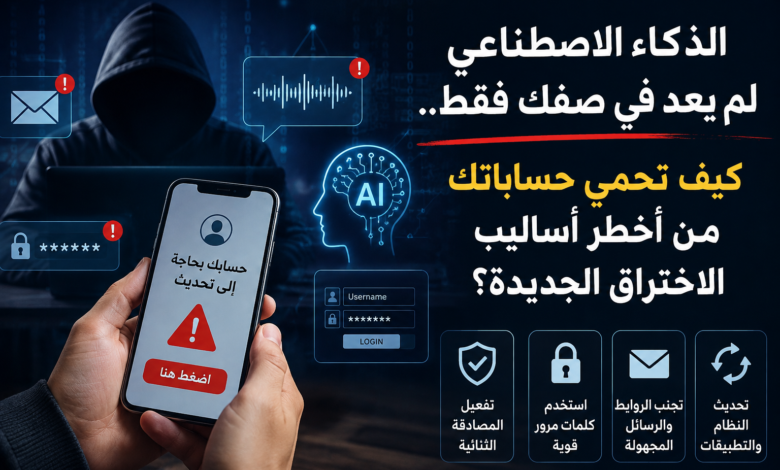 الذكاء الاصطناعي لم يعد في صفك فقط.. كيف تحمي حساباتك من أخطر أساليب الاختراق الجديدة؟