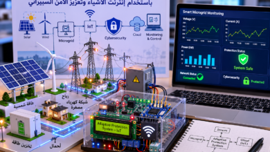 طلاب جامعة طنطا يبتكرون نظامًا ذكيًا لحماية شبكات الكهرباء من الأعطال والهجمات السيبرانية