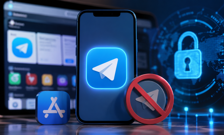 تيليجرام يختفي من هواتف آيفون.. لماذا أزالت آبل التطبيق من App Store؟