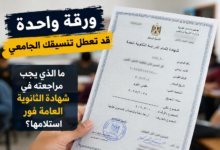 ورقة واحدة قد تعطل تنسيقك الجامعي.. ما الذي يجب مراجعته في شهادة الثانوية العامة فور استلامها؟